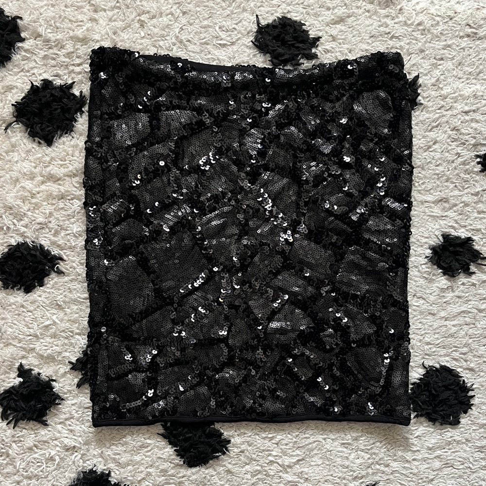 Abyss By Abby size xs Black Sequin top